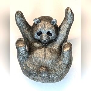 Ron Spicer pewter panda bear decor
